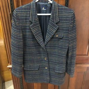 Navy Striped Blazer, Size 10